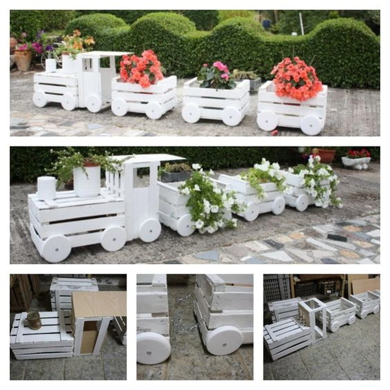 Pociąg w ogrodzie