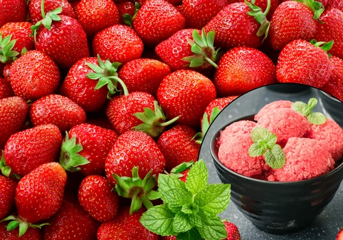 Zblenduj truskawki z tym ziołem! Zdrowy sorbet jak z lodziarni w 3 minuty!