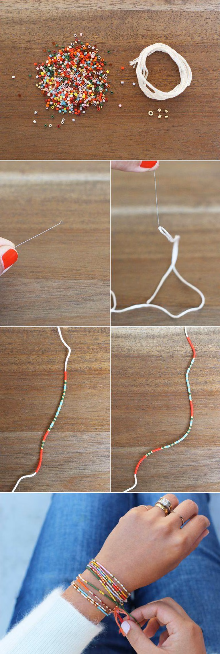 Bransoletka własnej roboty DIY