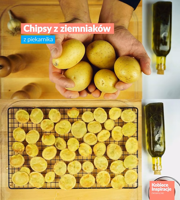 Chipsy z ziemniaków z piekarnika