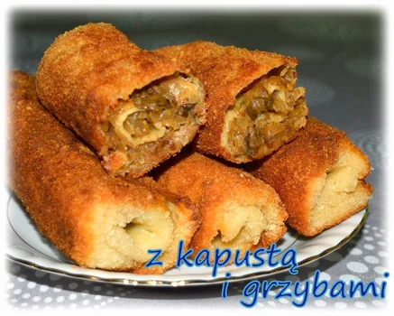 Krokiety z kapustą i grzybami