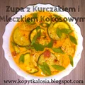 Orientalna Zupa z Kurczakiem, Mleczkiem Kokosowym i Makaronem Chow Mein