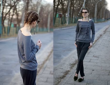 szara bluza