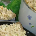 Pasta jajeczna z twarogiem wędzonym, szczypiorem i makrelą w oleju