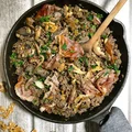 ŚRODA: RISOTTO Z KASZY ORKISZOWEJ Z BOCZNIAKAMI I ORZECHAMI