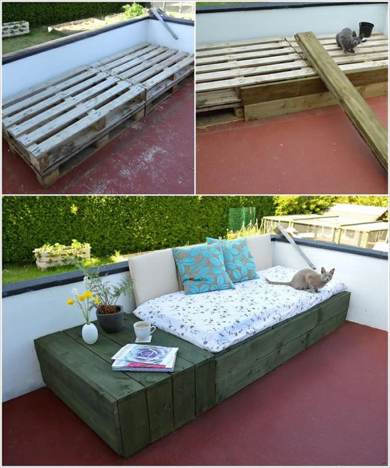 Sofa wykonana z palet
