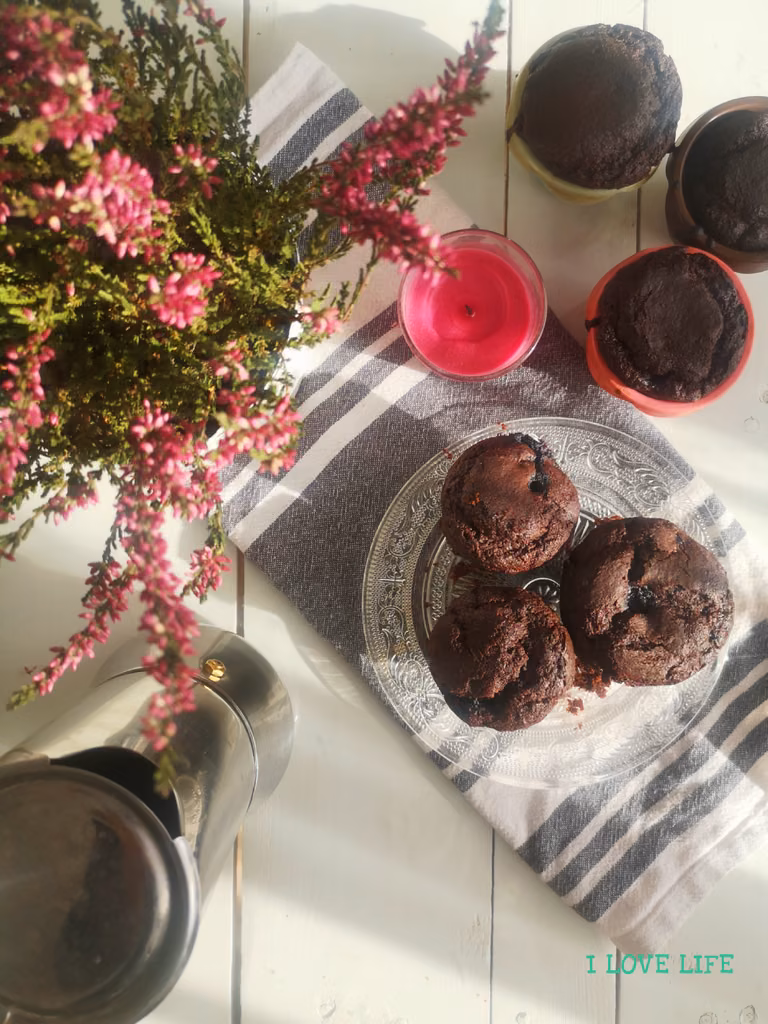 Bezglutenowe muffinki z borówkami