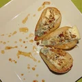 Gruszki z miodem i serem gorgonzola
