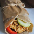 Domowa, żytnia tortilla z tofu a'la kurczak (wegańska)