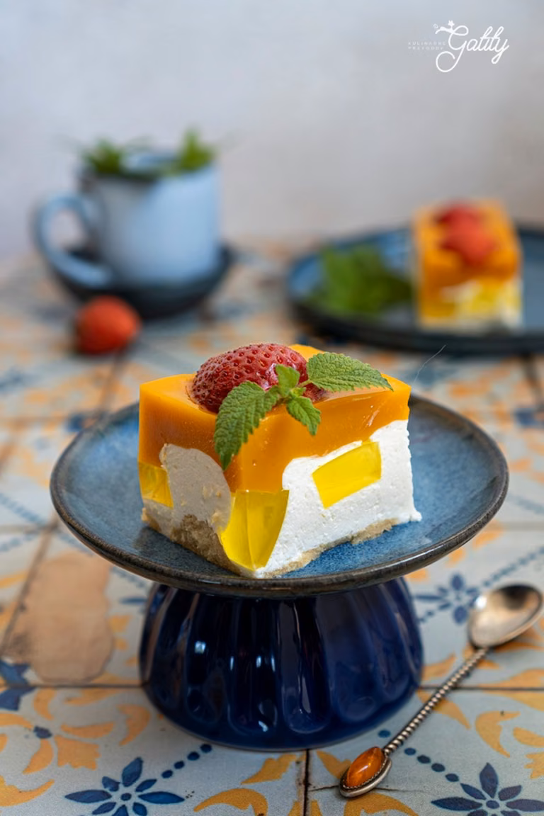 Sernik na zimno z mango