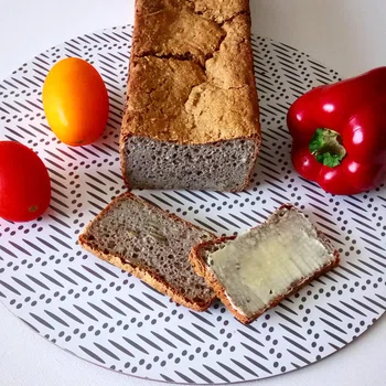 Chleb bezglutenowy bez jajek i mleka - prosty, domowy przepis :)