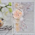 Kartka w stylu shabby chic