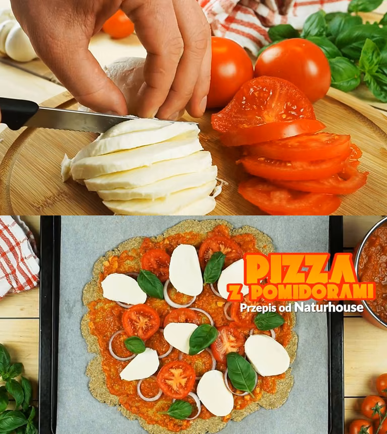Pizza z pomidorami - przepis od Naturhouse