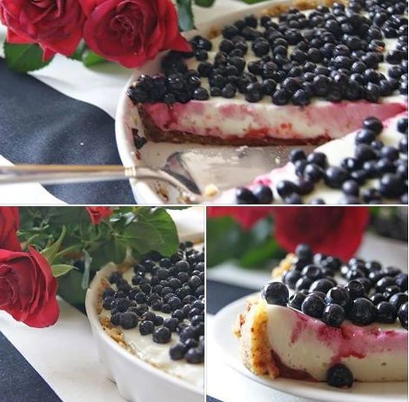 Tarta jagodowa bez pieczenia