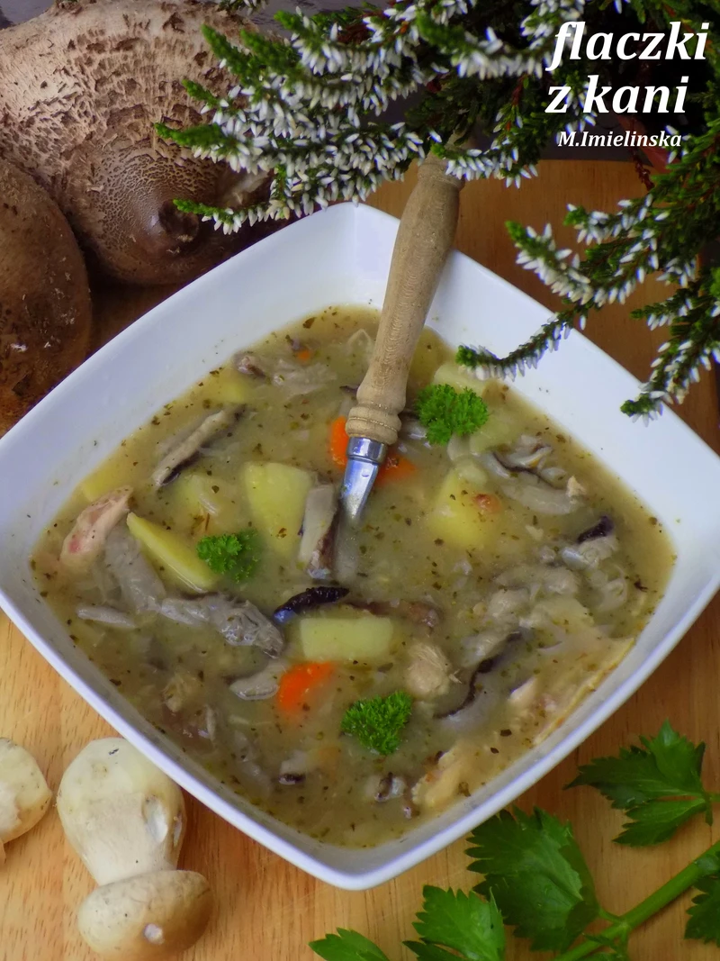 "flaczki" z kani