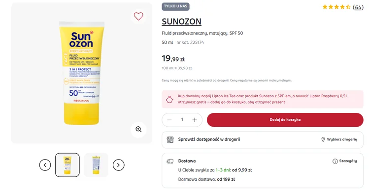 Zdjęcie Matujący fluid z SPF 50 za grosze z Rossmanna to perełka na lato! Tylko 20 zł i super skład bez zapychania porów #1