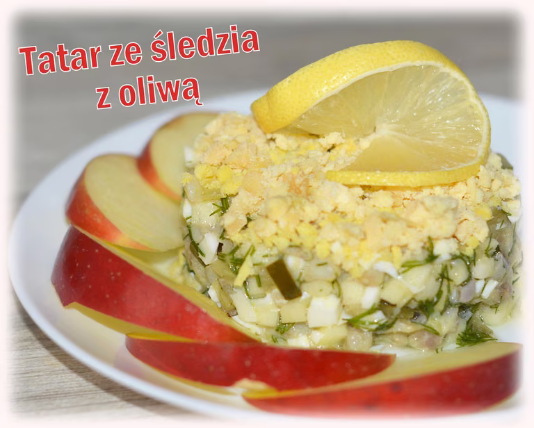 Tatar ze śledzia z oliwą