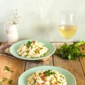 Mleczne risotto z kalafiorem