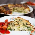Frittata z cukinią i szpinakiem