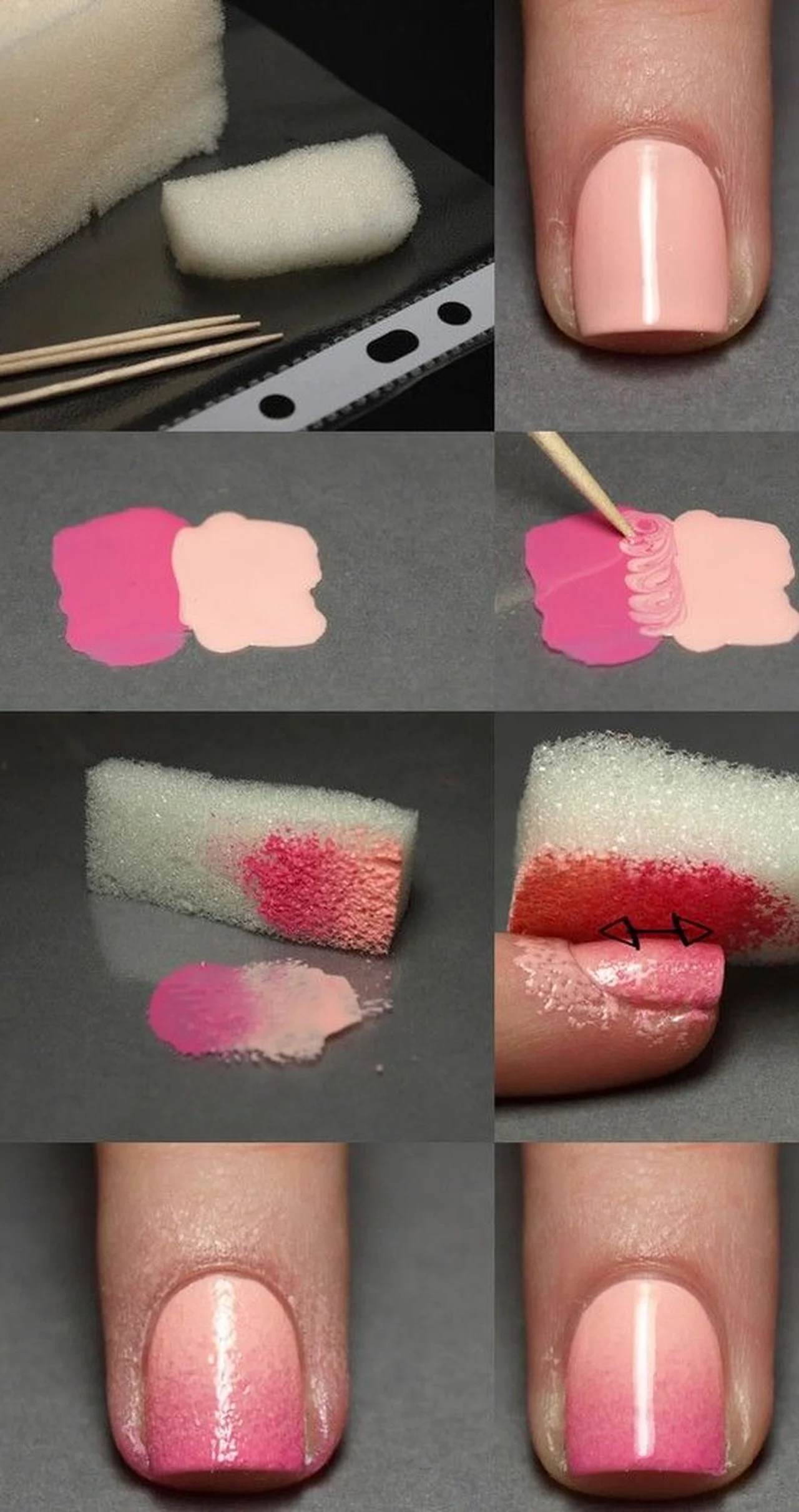 Jak zrobić cieniowane paznokcie