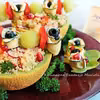 Melon nadziany sałatką