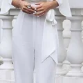 Elegancki, biały kombinezon
