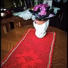 Czerwony bieżnik 110 cm x 30 cm