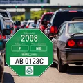 Nowa naklejka na szybę od 4 maja 2022! Za jej brak 500 zł kary.