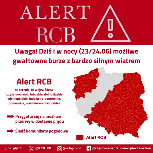 Zdjęcie Niebezpieczna pogoda nad Polską! RCB ostrzega niemal cały kraj! #1