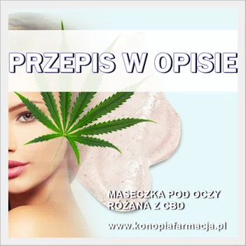 DIY MASKA ŻELOWA POD OCZY RÓŻA I CBD