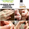 Francuski manicure z gumkami recepturkami