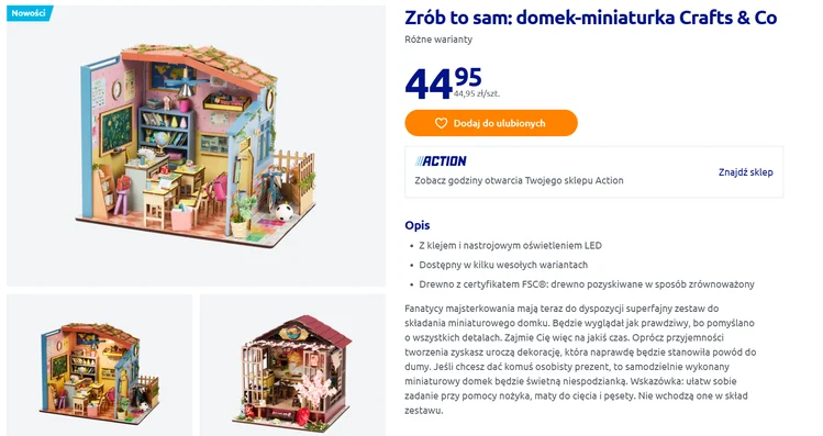 Zdjęcie Zrób to sam: urocze domki - miniaturki z Action za 44,95 zł! Kreatywna dekoracja z LED, która oczaruje każdego #1