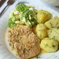 Schab duszony w lekkim sosie koperkowym!