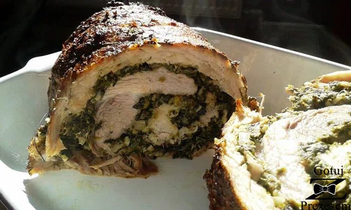 Rolada schabowa ze szpinakiem!