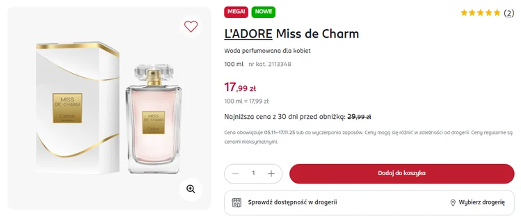 Zdjęcie Te perfumy z Rossmanna kosztują tylko 18 zł i robią furorę! Porównują je do Coco Chanel i chwalą za trwałość #1