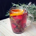 Malinowa herbata z rozmarynem i pomarańczą