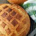Chleb z koperkiem i serkiem wiejskim (na drożdżach)