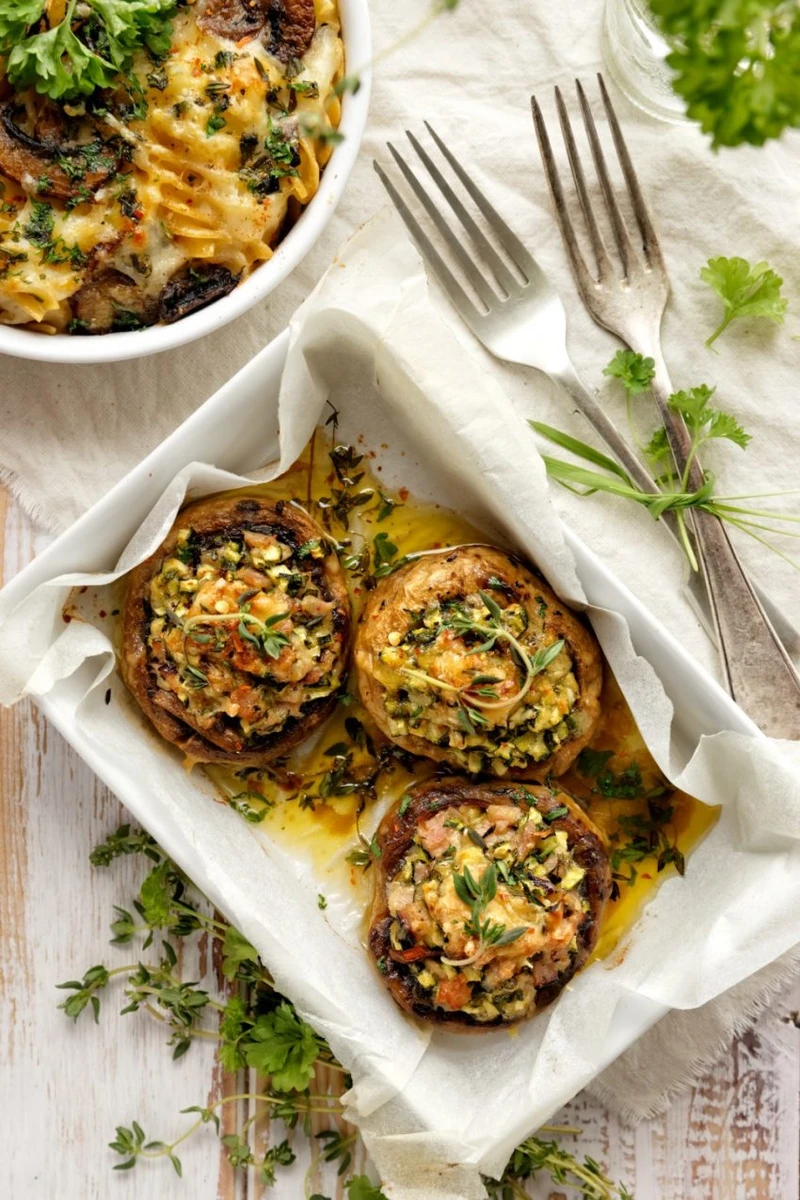 Faszerowane pieczarki portobello