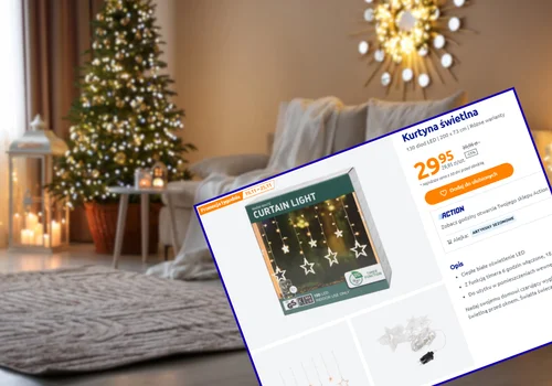 Ta świecąca zasłona z Action za 30 zł zrobi szałowy efekt na oknie! Motyw gwiazdek dodaje uroku, a timer jest mega praktyczny