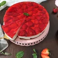 Sernik na zimno z mascarpone.