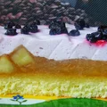 Szarlotka na biszkopcie pod leśną kołderką
