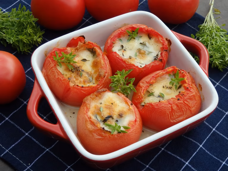 Pomidory zapiekane z mozzarellą