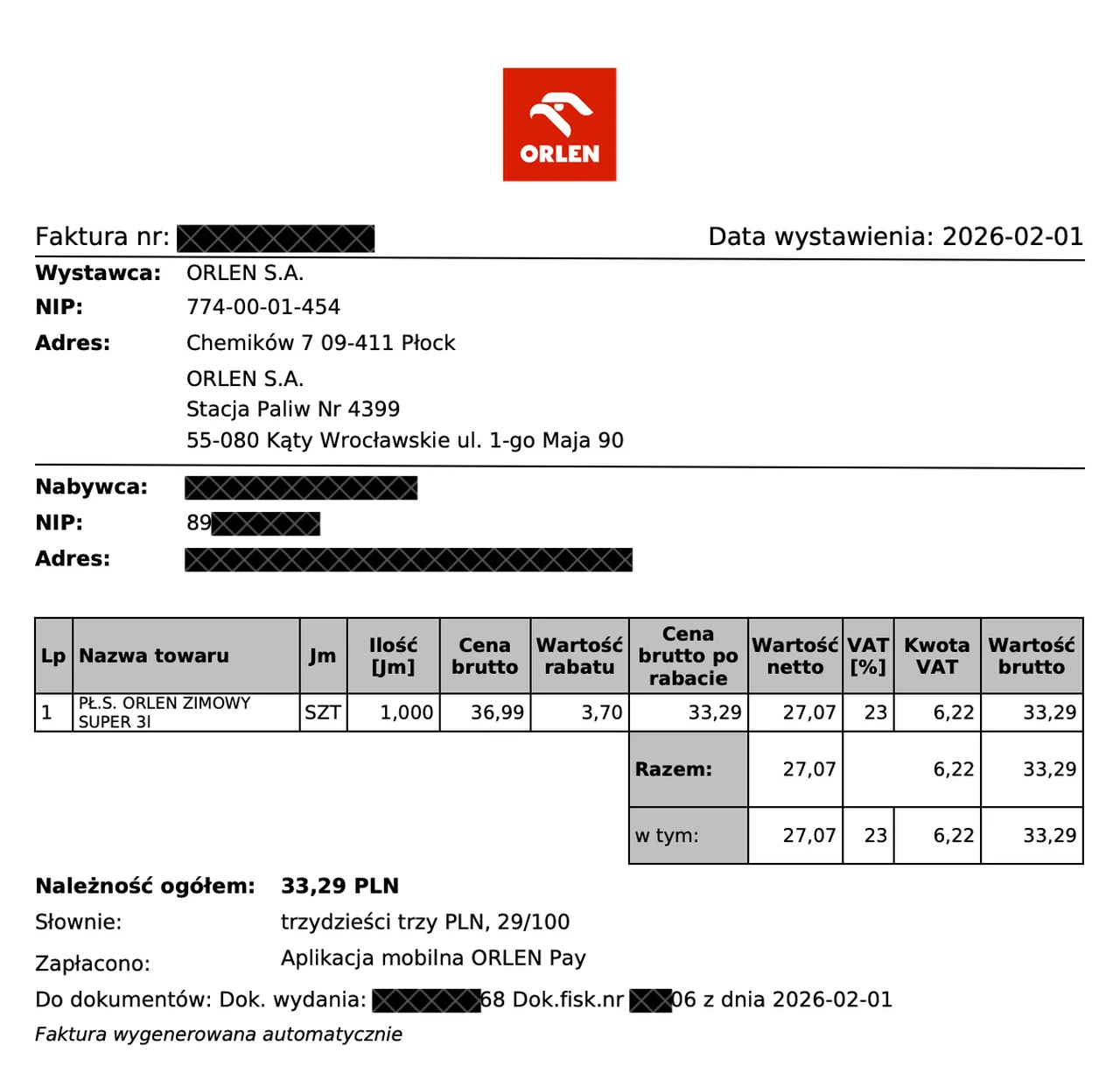 Zakup bez wizyty na stacji i brak faktury w KSeF – kolejny praktyczny problem