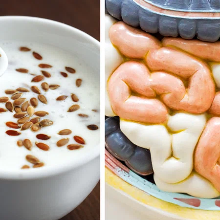 Kefir z dodatkiem siemienia lnianego. 3-tygodniowy DETOKS JELIT