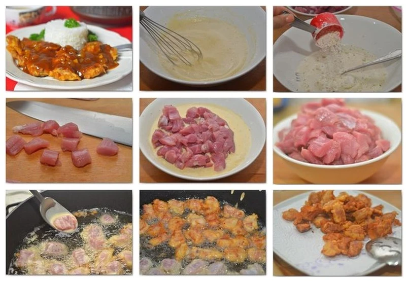 Wieprzowina w cieście po chińsku