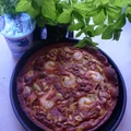 Tarta z krewetkami i avocado