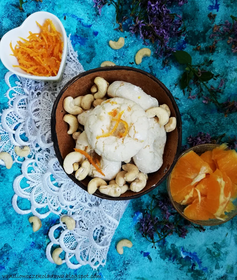 Orzechowe miękkie ciasteczka z pomarańczą (bez glutenu)