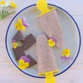 Domowe fit lody o smaku „bananowa straciatella”