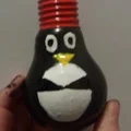 bombka pingwinek ze żytek żarówki
