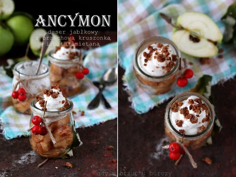 Ancymon - deser jabłkowy z kruszonką